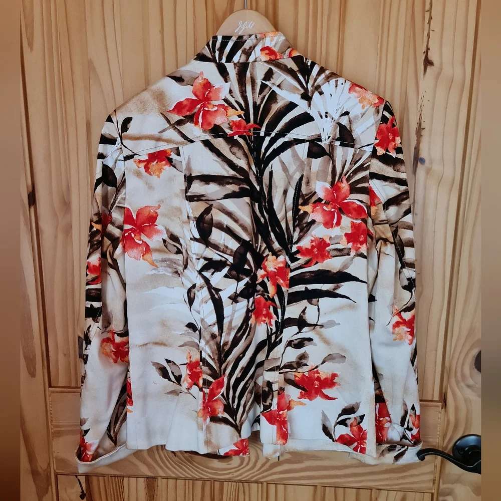 Floral Women's Jacket - Picture 4 of 7